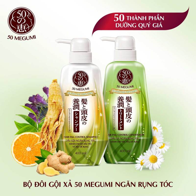 Dầu Gội 50 Megumi Ngăn Ngừa Rụng Tóc 400ml