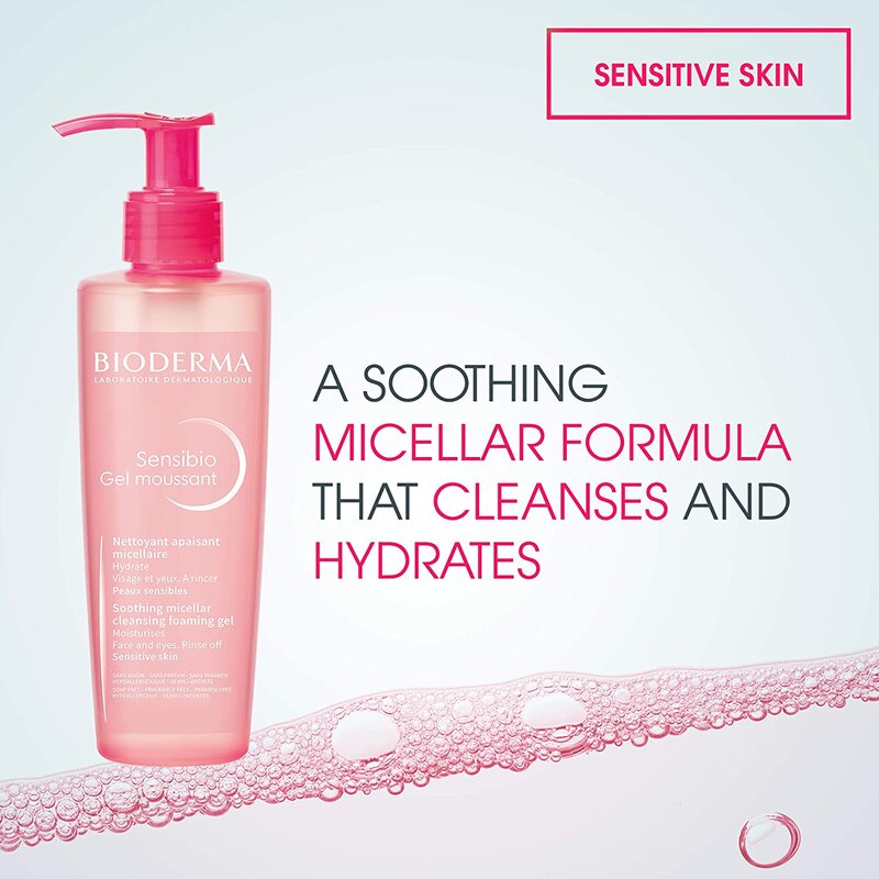 Gel Rửa Mặt Bioderma Sensibio Gel Moussant Cho Da Nhạy Cảm 200ml
