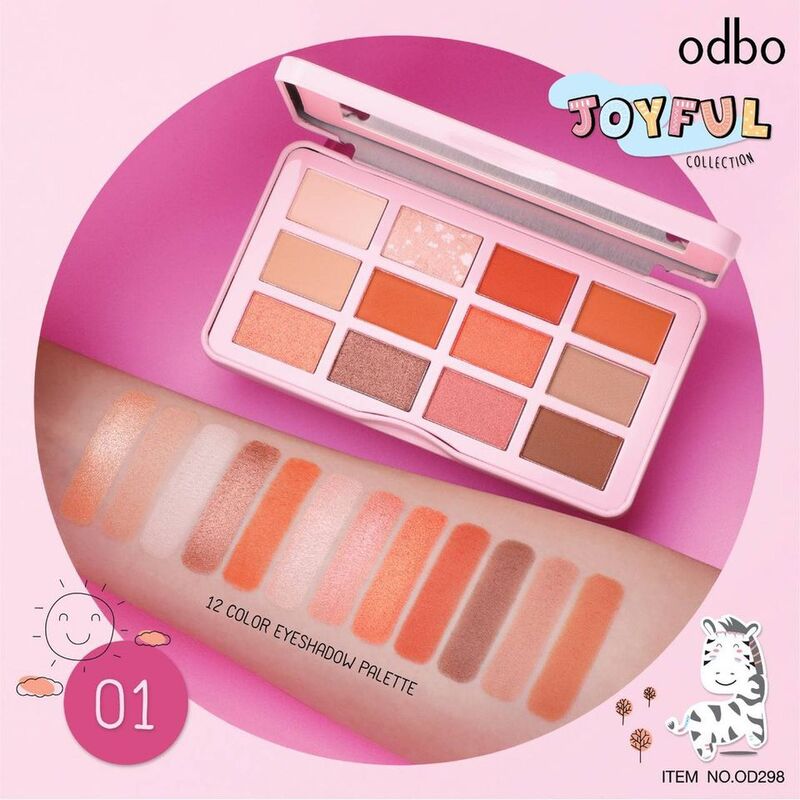 Phấn Mắt Odbo Joyful OD298 12 Ô - 01