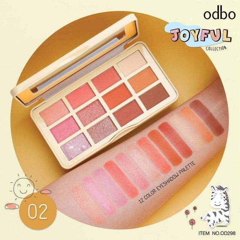 Phấn Mắt Odbo Joyful OD298 12 Ô - 02