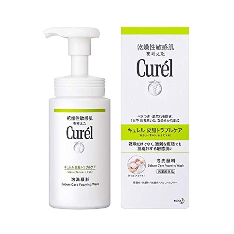 Sữa Rửa Mặt Curel Dạng Bọt Da Dầu 150ml