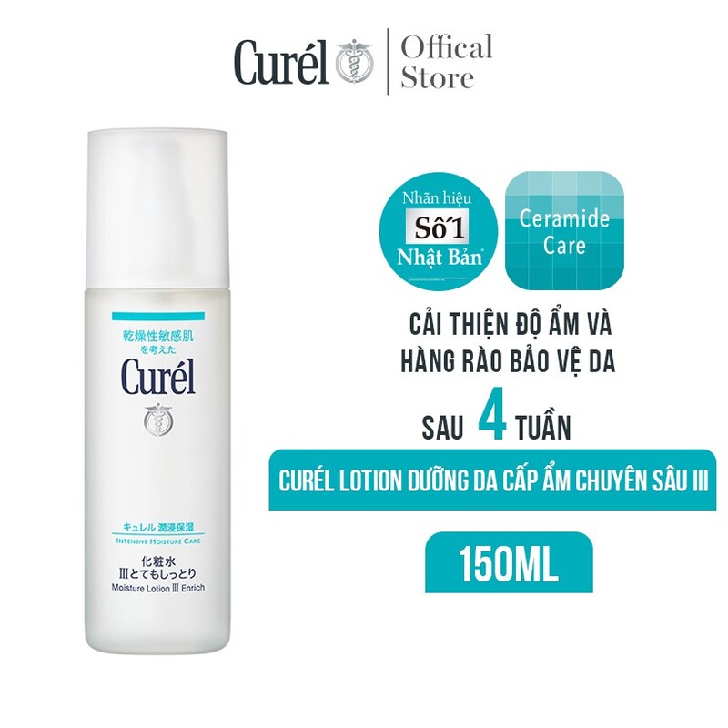 Lotion Curel Dưỡng Da Cấp Ẩm Chuyên Sâu II 150ml