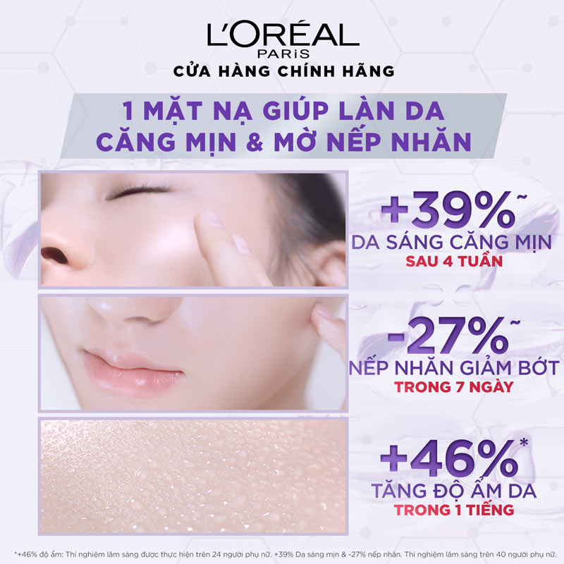 Mặt Nạ Loreal Fresh Mixed Plumping Serum Dưỡng Da Căng Mịn 33g