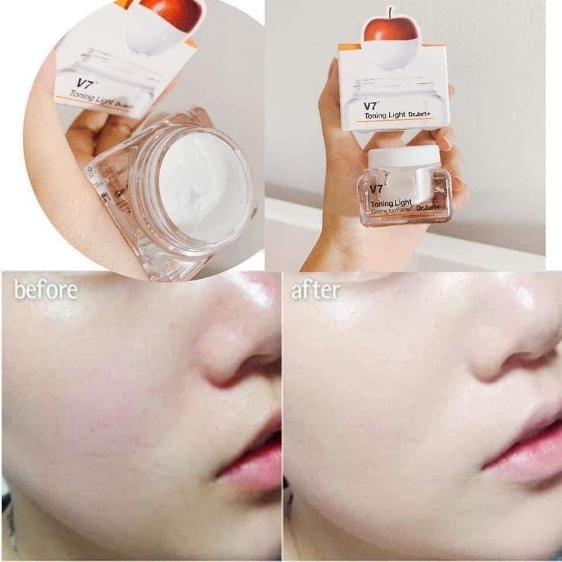 Kem Dưỡng Dr.Jart+ V7 Toning Light Dưỡng Trắng, Giảm Thâm Nám 50ml