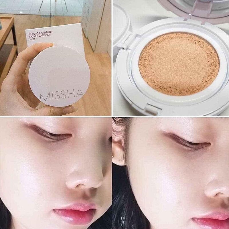 Phấn Nước Missha Magic Cushion Cover Lasting 21 Light Beige 15g