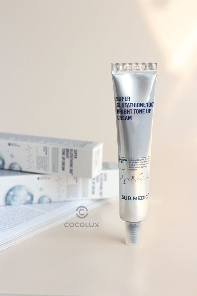 Kem Dưỡng Sur.Medic+ Super Glutathione 100 Bright Tone Up Cream Nâng Tông Sáng Da 40ml