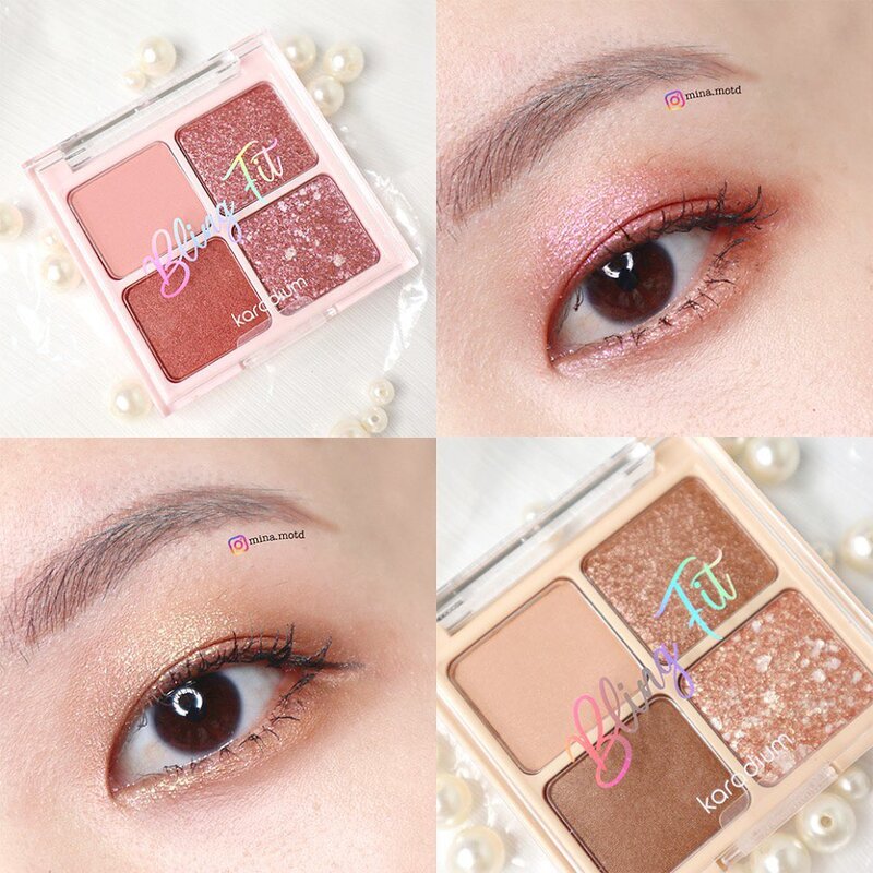 Phấn Mắt Karadium 4 Ô Bling Fit Bijou Box Shadow - Rose Quartz