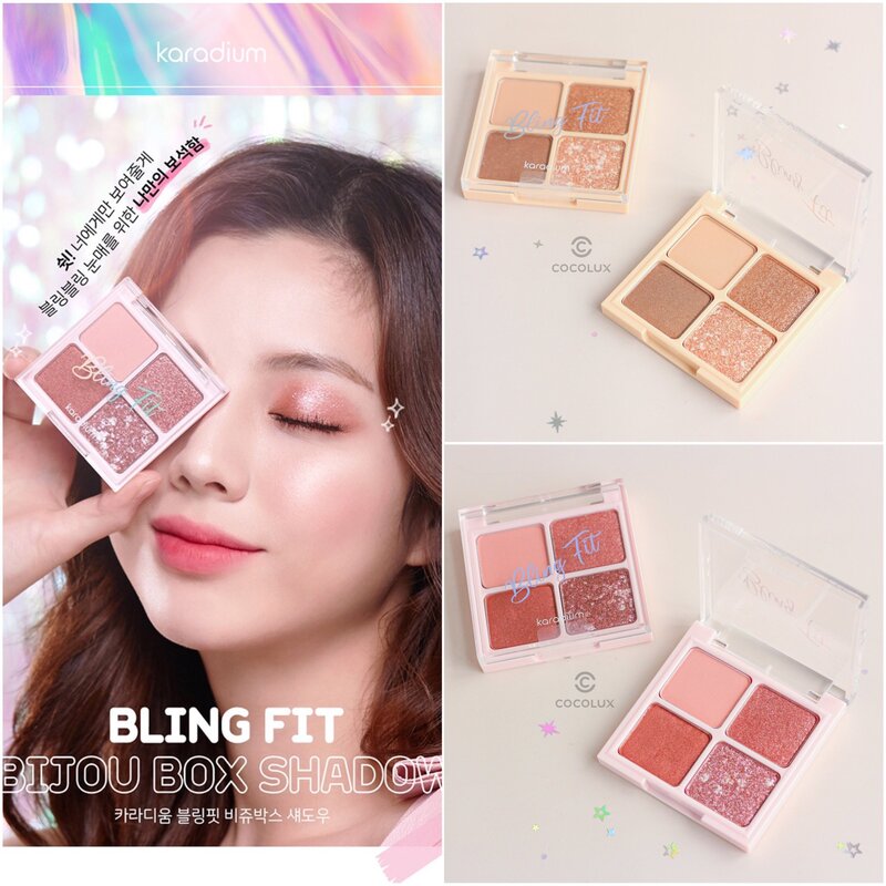 Phấn Mắt Karadium 4 Ô Bling Fit Bijou Box Shadow - Moonstone