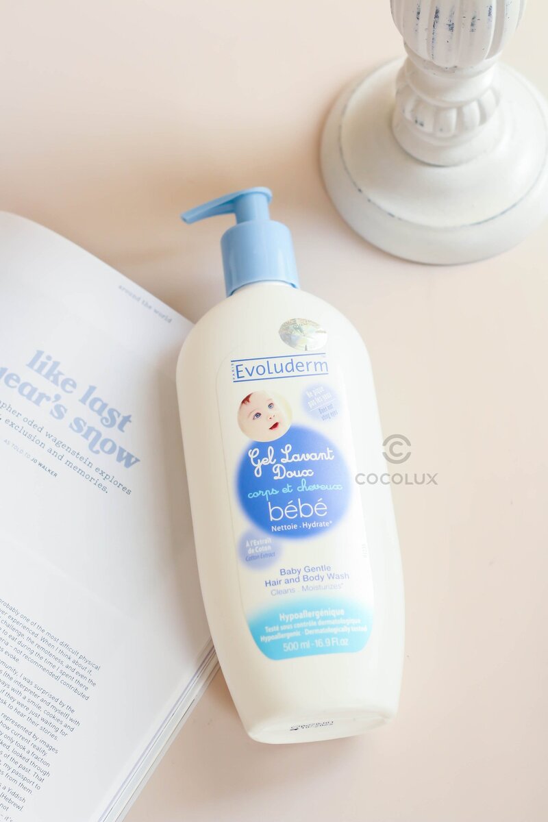 Gel Tắm Gội Evoluderm Dịu Nhẹ Cho Em Bé 500ml