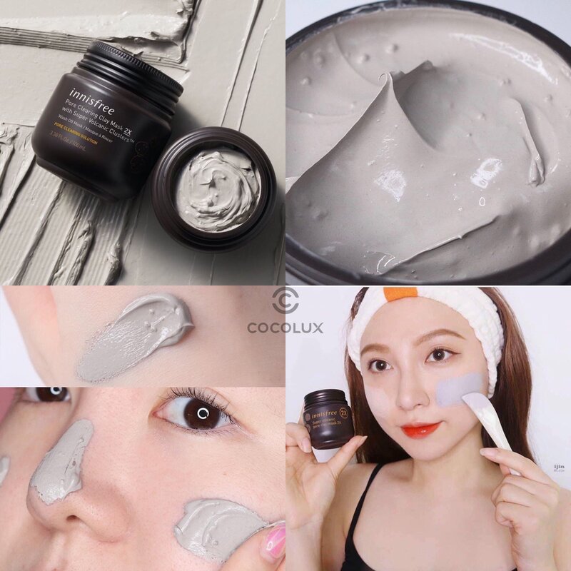 Mặt Nạ Đất Sét Innisfree Super Volcanic Pore Clay Mask 2X 100ml