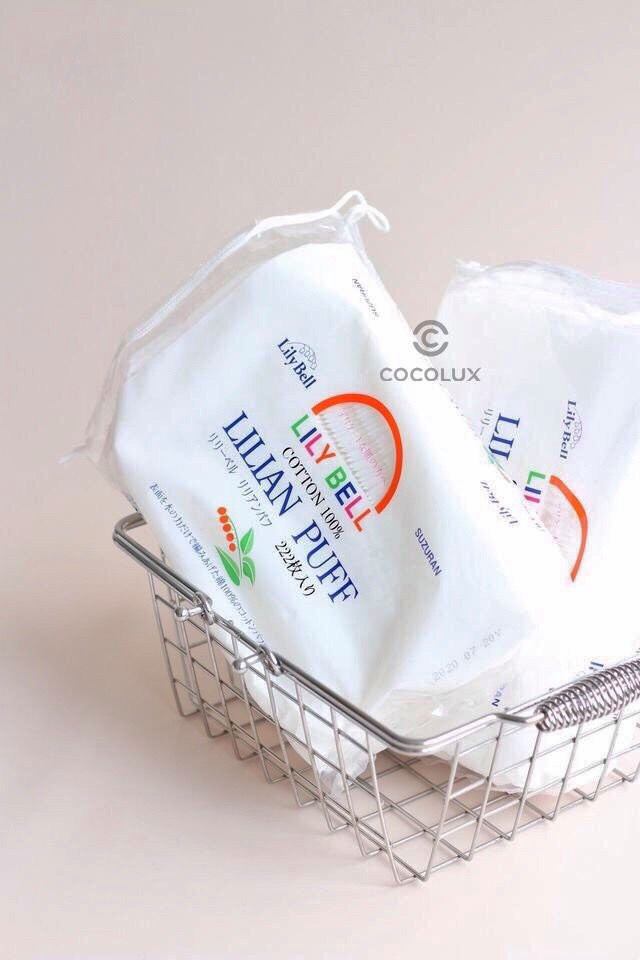 Bông Tẩy Trang LiLy Bell Lilian Puff Cotton 222 PCS