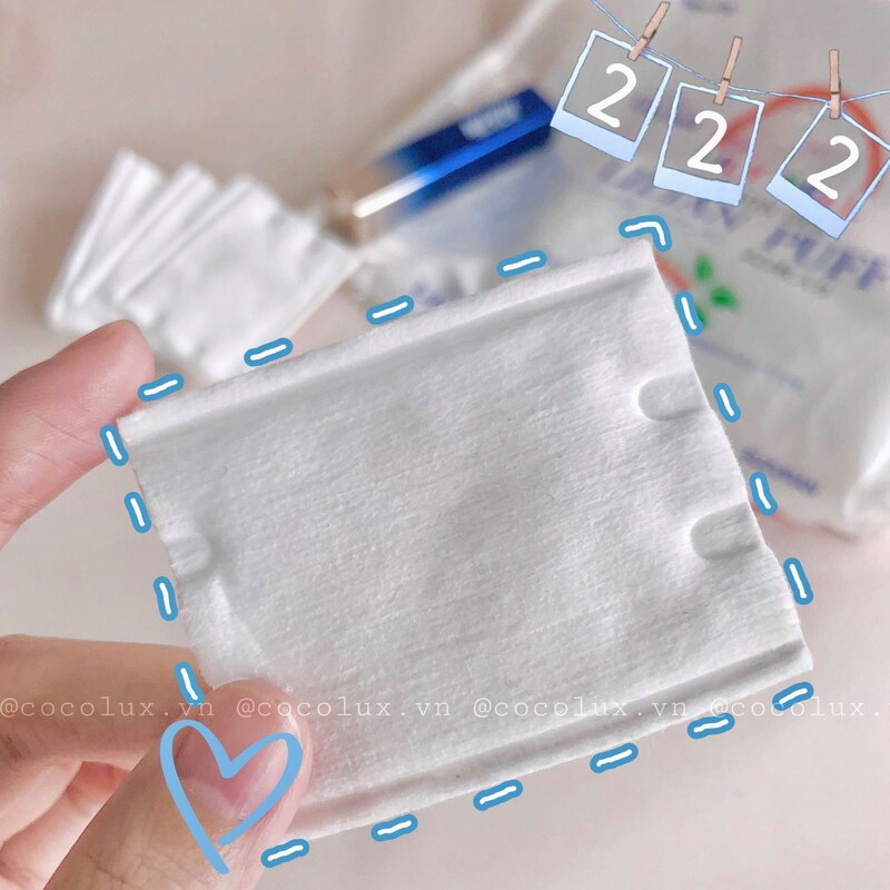 Bông Tẩy Trang LiLy Bell Lilian Puff Cotton 222 PCS