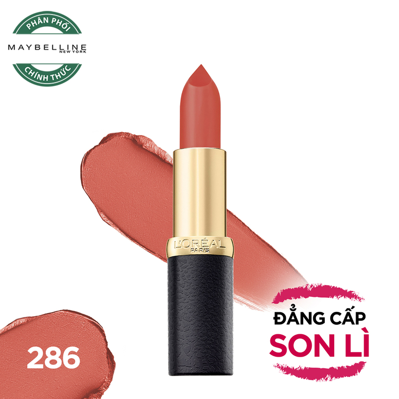 Son Thỏi L'Oreal Color Riche Matte Dạng Lì Mịn Môi - 286
