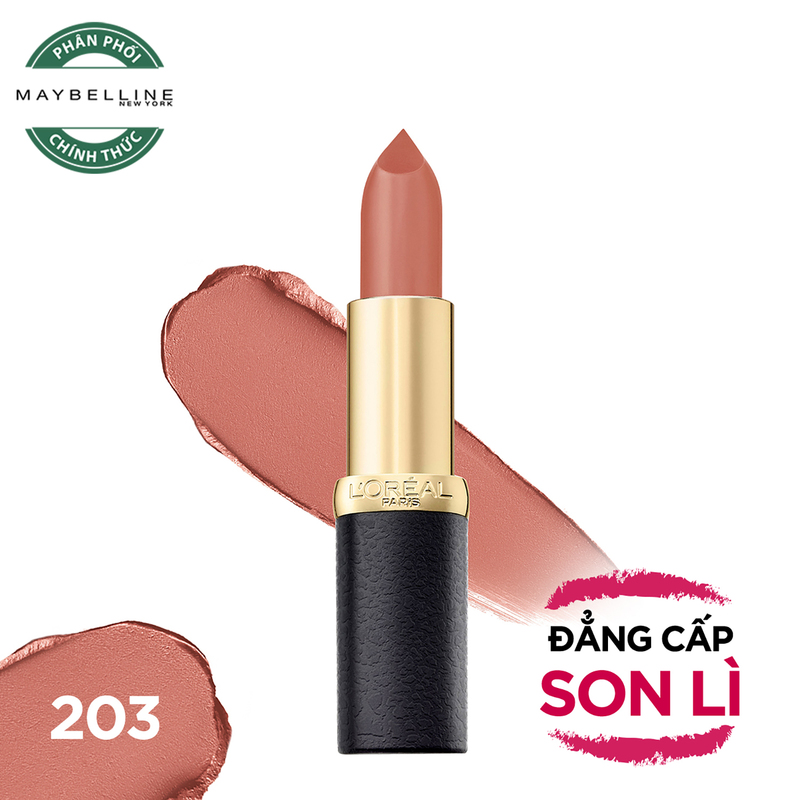 Son Thỏi L'Oreal Color Riche Matte Dạng Lì Mịn Môi - 203