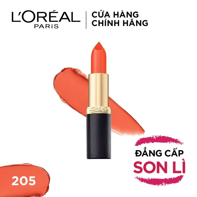 Son Thỏi L'Oreal Color Riche Matte Dạng Lì Mịn Môi - 205