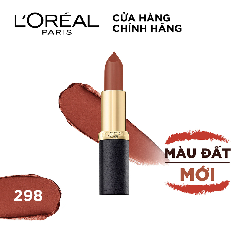 Son Thỏi L'Oreal Color Riche Matte Dạng Lì Mịn Môi  - 298