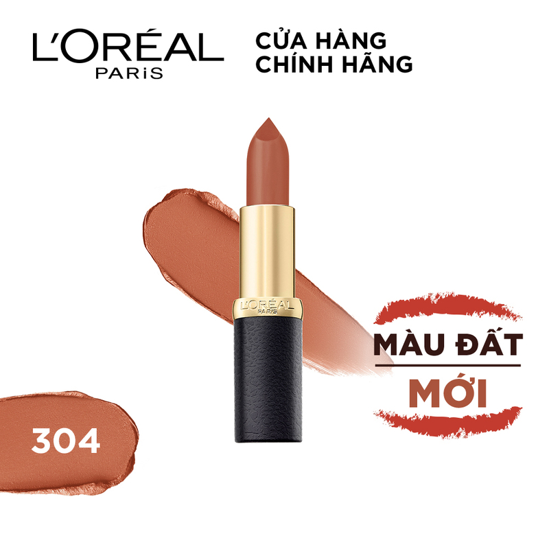 Son Thỏi L'Oreal Color Riche Matte Dạng Lì Mịn Môi - 304