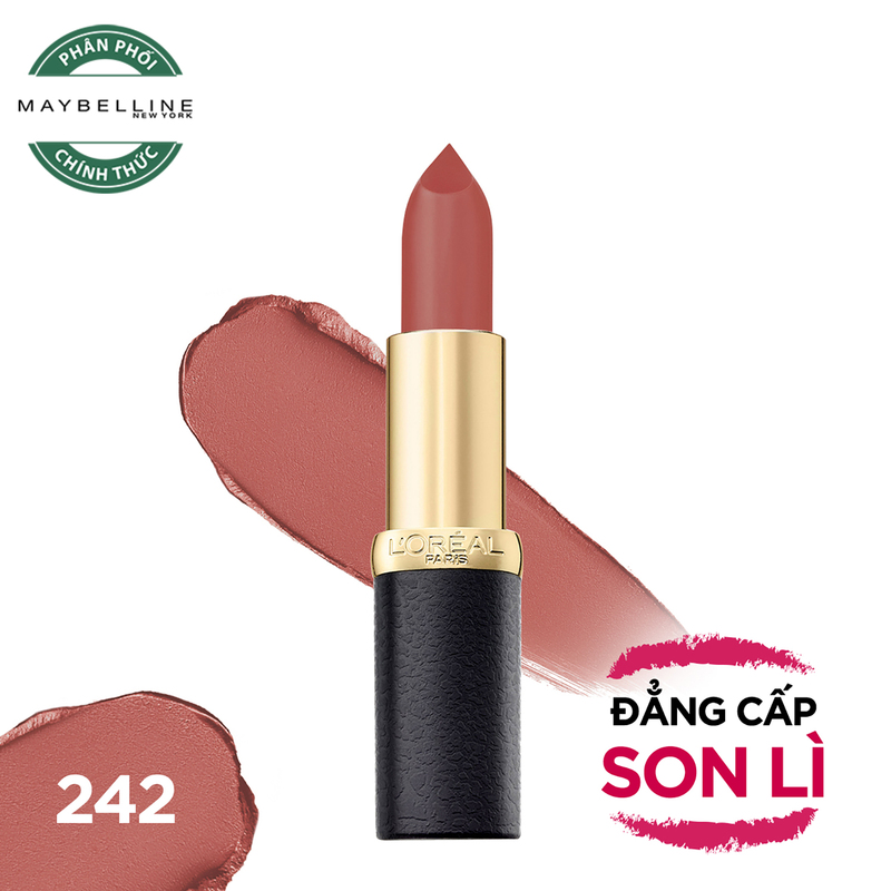Son Thỏi L'Oreal Color Riche Matte Dạng Lì Mịn Môi - 242