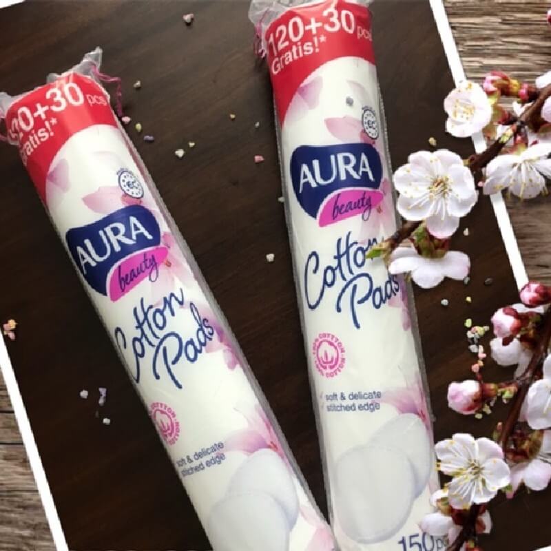 Bông Tẩy Trang Aura Beauty Cotton Pads 150 PCS 