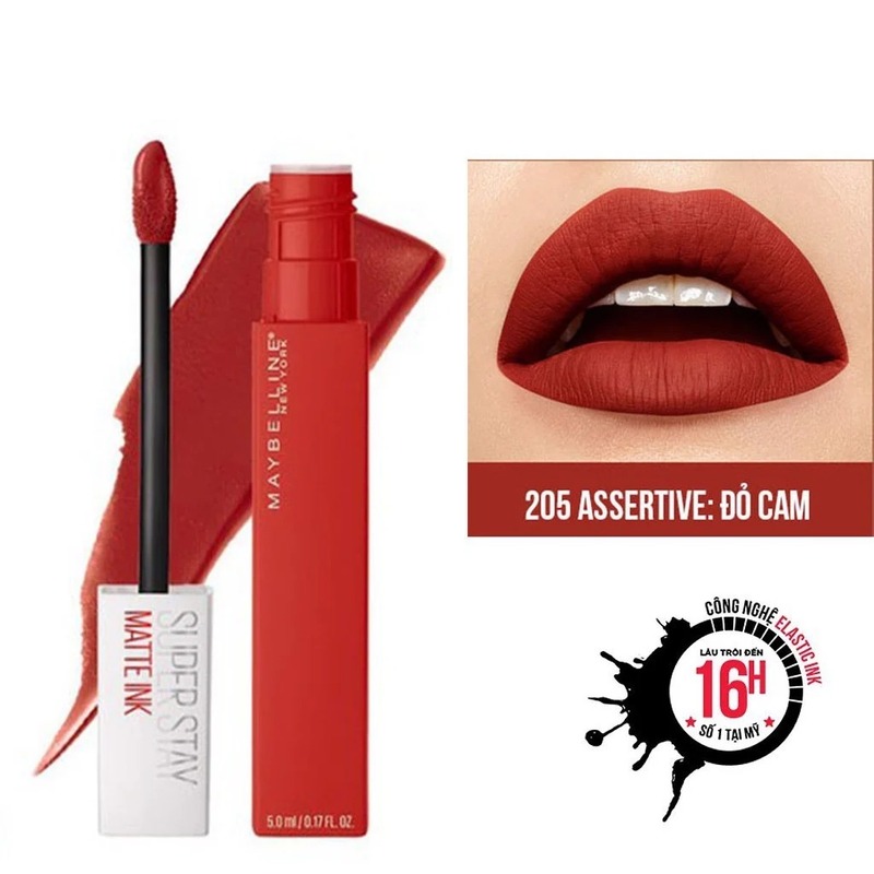 Son Kem Maybelline Super Stay Matte Ink Siêu Lì - 205