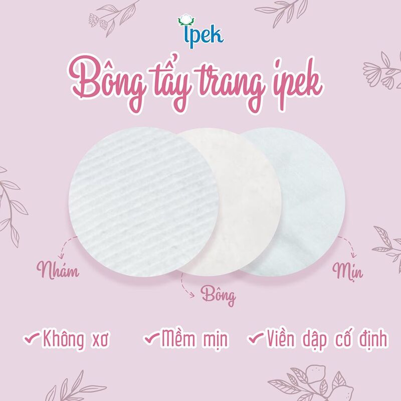 Bông Tẩy Trang Ipek Cotton Pads 150 PCS