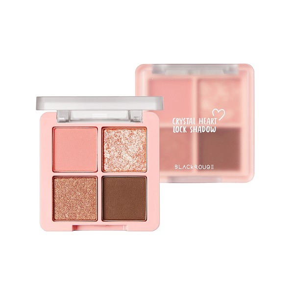 Phấn Mắt Black Rouge Crystal Heart Lock Shadow 4 Ô CH01 4g