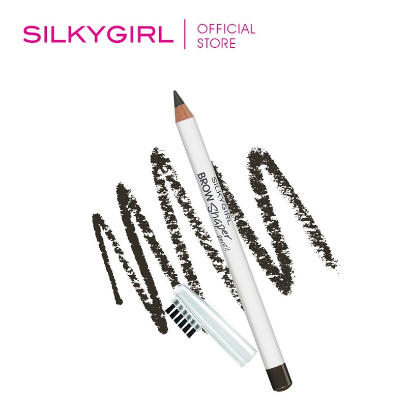 Chì Kẻ Mày Silkygirl Brow Shaper Pencil Kèm Chổi - 01 Grey