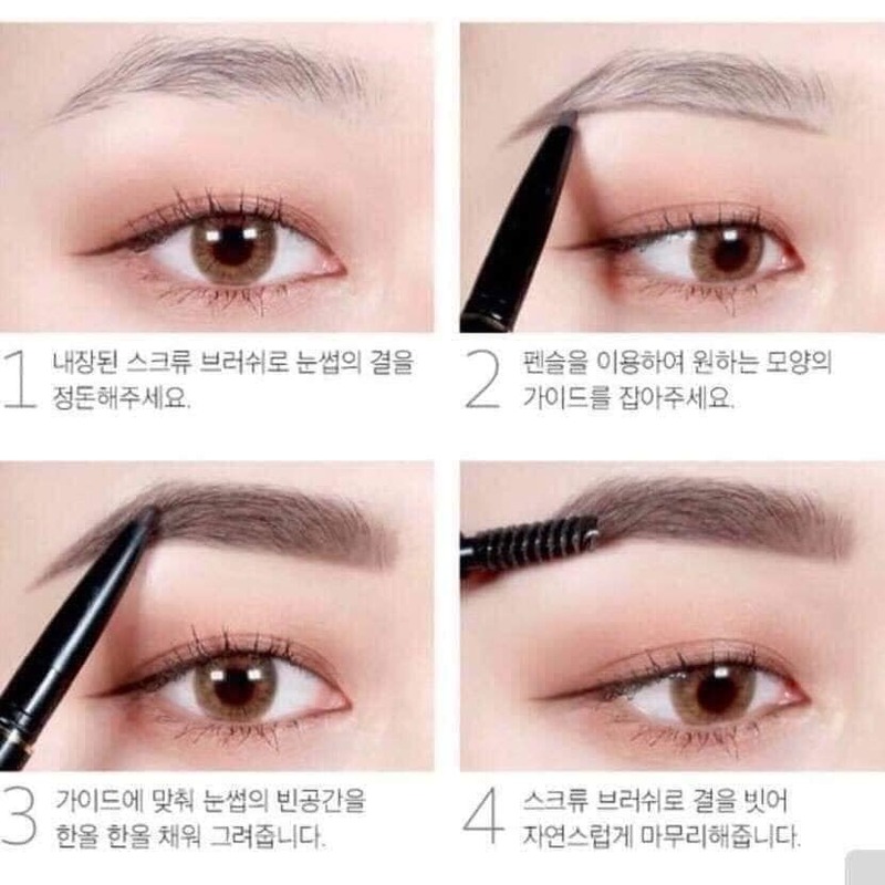 Chì Kẻ Mày Karadium 2 Đầu 01 Black Brown