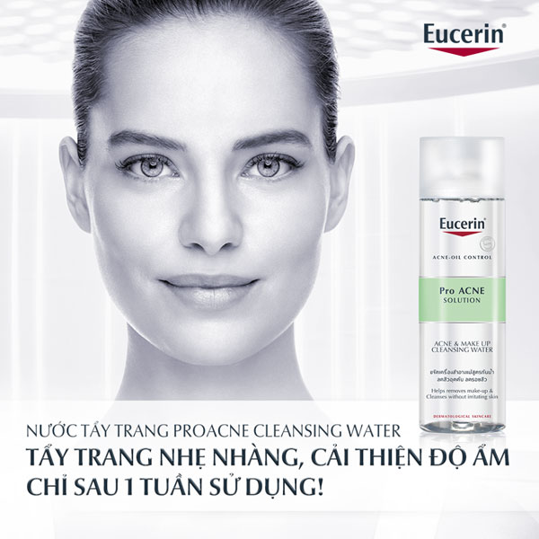Bộ Sản Phẩm Eucerin Kem Chống Nắng & Tẩy Trang Cho Da Nhờn, Mụn