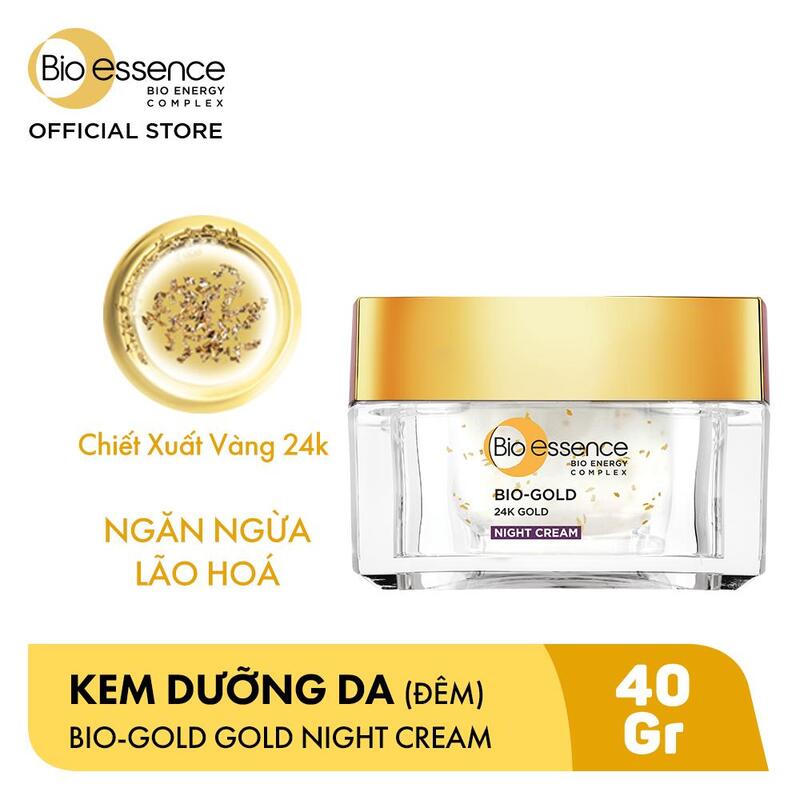 Kem Dưỡng Bio-Essence Bio-Gold Night Cream Vàng 24K Ngừa Lão Hóa Ban Đêm 40g