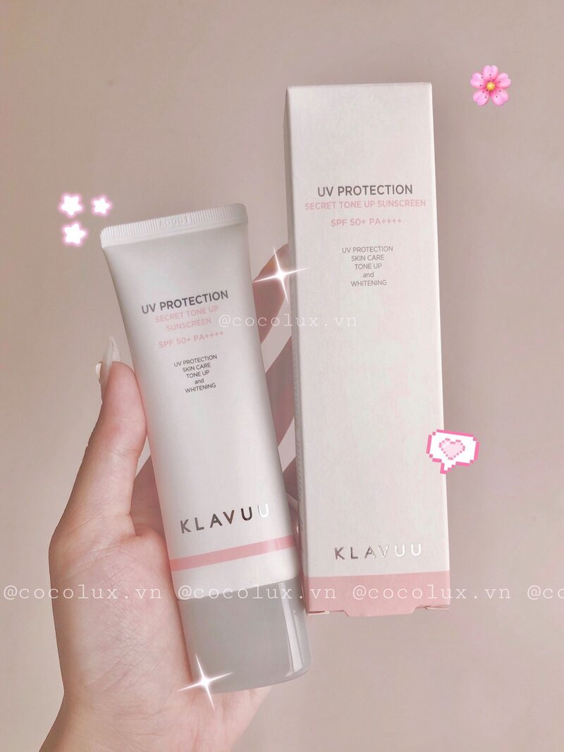 XT Kem Chống Nắng Klavuu UV Protection Nâng Tông Da 50ml