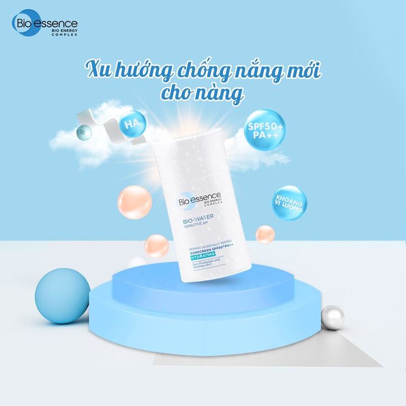 Kem Chống Nắng Bio-Essence Bio-Water Hydrating Dưỡng Ẩm Da SPF50+/PA++ 40ml