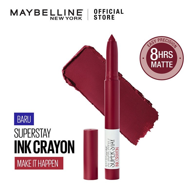 Son Bút Chì Maybelline New York Super Stay Ink Crayon Lipstick Màu 55 1.2g 