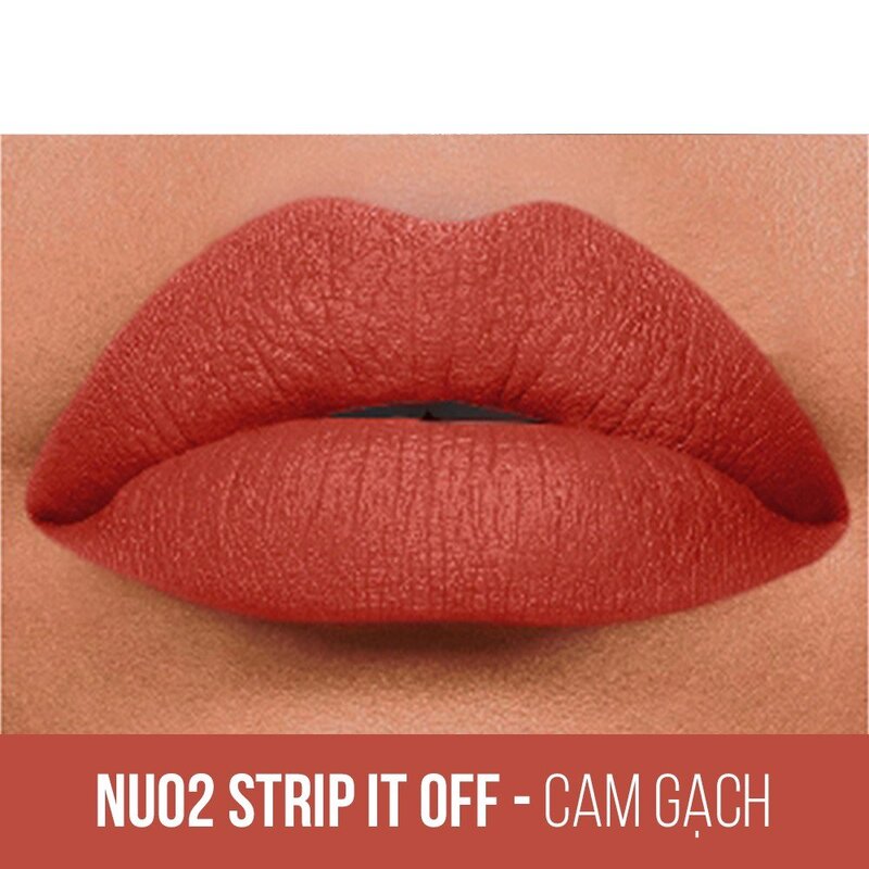 Son Kem Maybelline Sensational Liquid Matte Lipstick The Nudes NU02 Cam Gạch 7ml