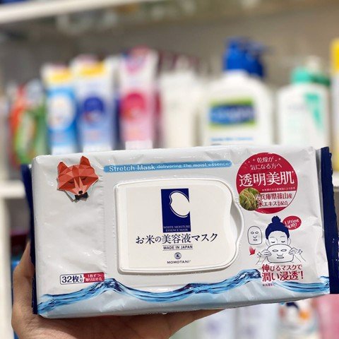 Mặt Nạ Meishoku Momotani White Moisture Essence Mask 32 PCS