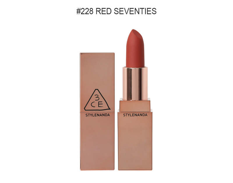 Son Thỏi 3CE Matte Lip Color Dạng Lì - 228 Red Seventies