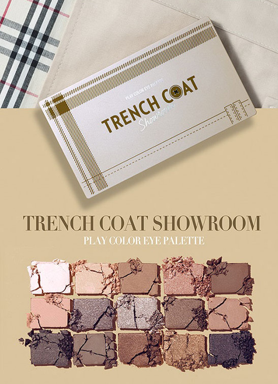 Phấn Mắt Etude House Play Color Eye Palette Trench Coat Showroom 15 Ô