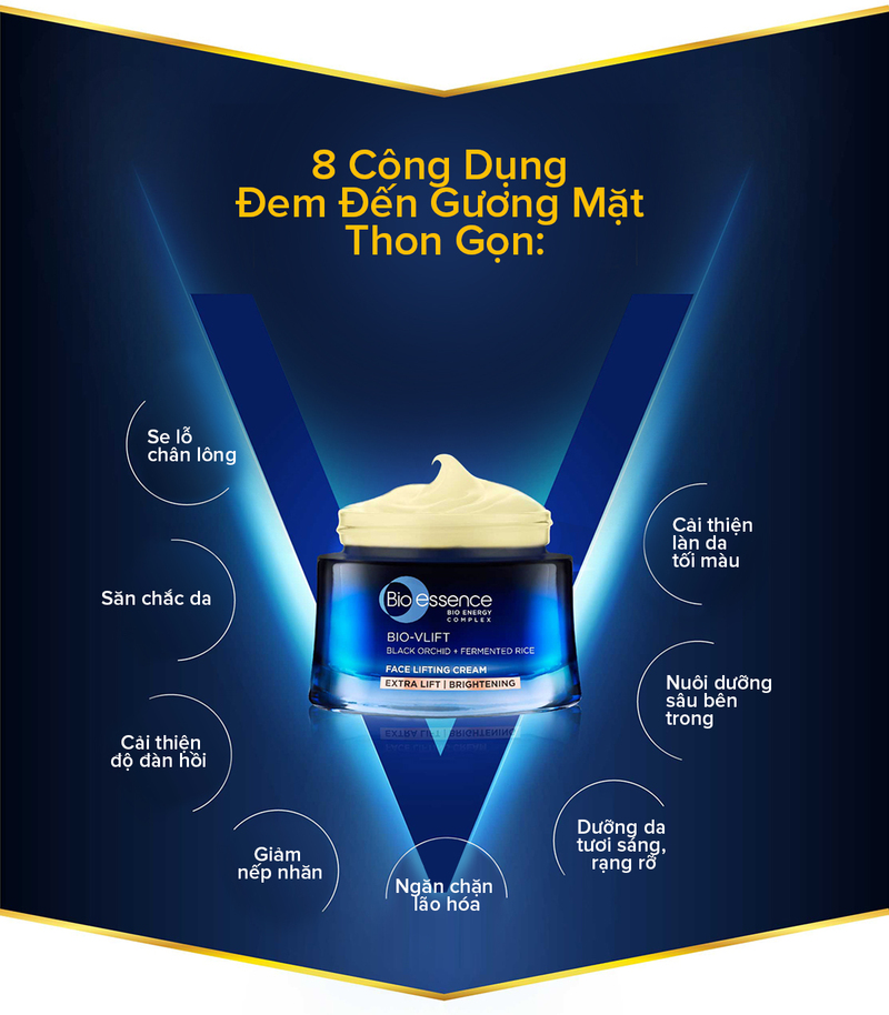 Kem Dưỡng Bio-Essence Bio Vlift Nâng Cơ, Săn Chắc Da 40g