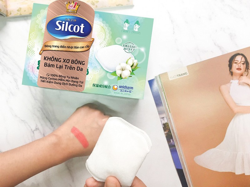 Bông Tẩy Trang Silcot Nhật Bản Cao Cấp 66 PCS