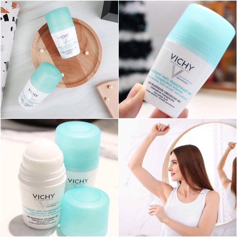 Lăn Khử Mùi Vichy Traitement Anti - Transpirant Khô Thoáng Suốt 48H