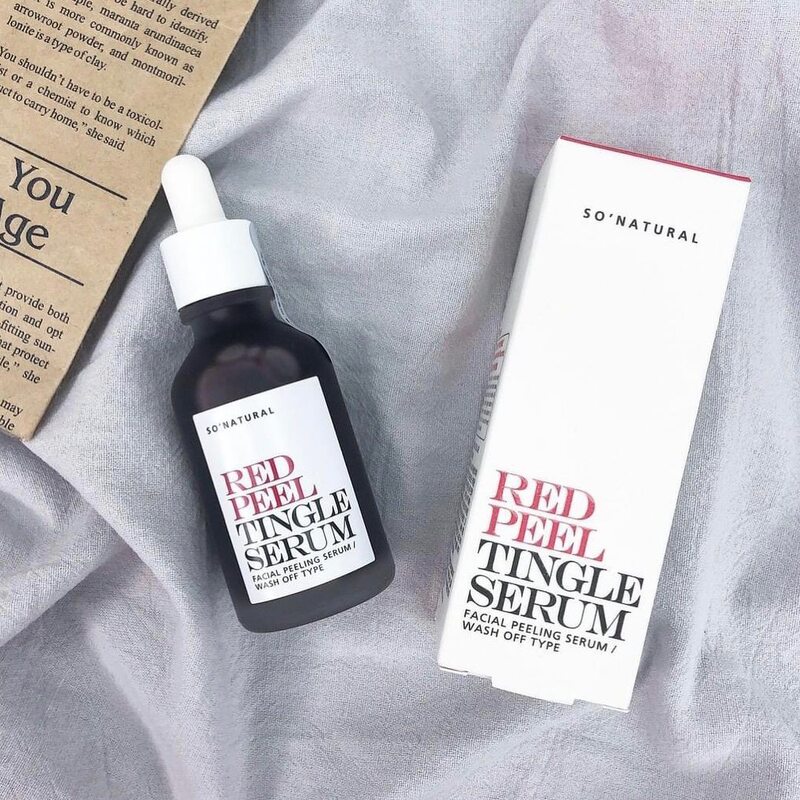 Serum So'Natural Red Peel Tingle Làm Giảm Mụn, Tái Tạo Làn Da 35ml
