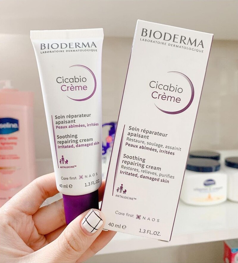 Kem Dưỡng Bioderma Cicabio Crème Dưỡng Ẩm, Phục Hồi & Làm Dịu Da 40ml