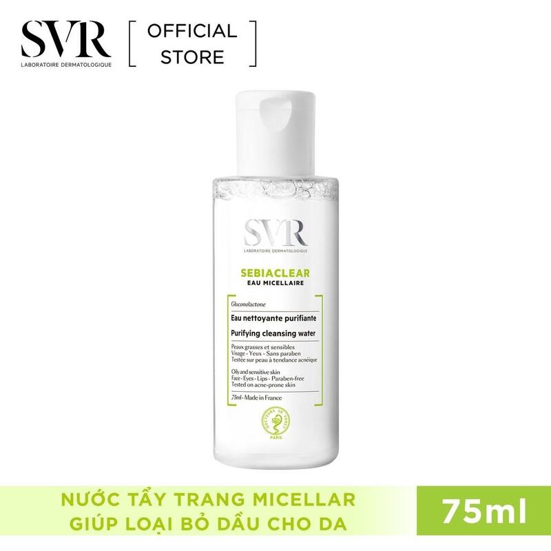 Nước Tẩy Trang Dành Cho Da Dầu Da Nhạy Cảm SVR 75ml