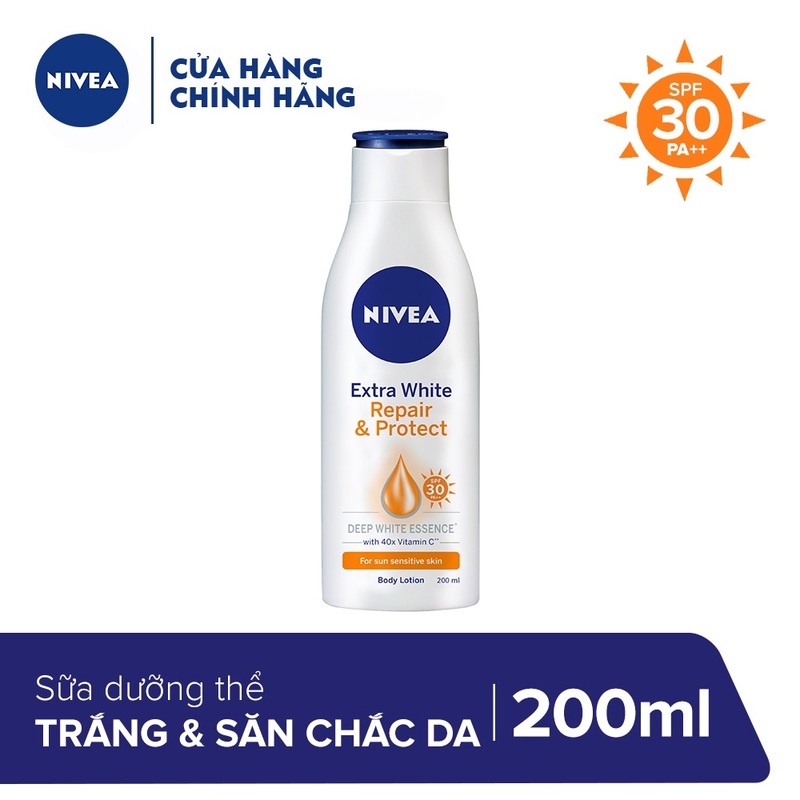 Sữa Dưỡng Thể Nivea Giúp Phục Hồi & Chống Nắng SPF 30 200ml