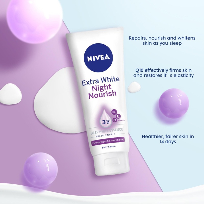 Sữa Dưỡng Thể Nivea Sáng Da Ban Đêm 180ml