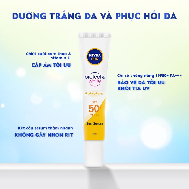 Tinh chất Nivea SFP50+ PA+++ Chống Nắng Và Dưỡng Trắng Da 30ml