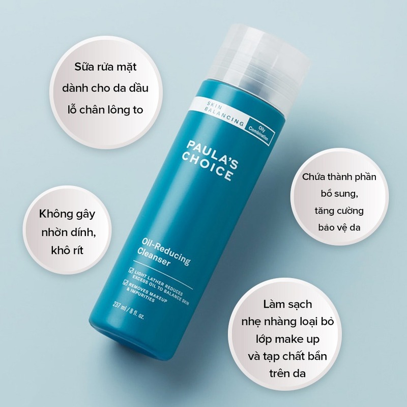 Sữa Rửa Mặt Paula's Choice Cân Bằng Độ Ẩm & Giảm Dầu 237ml