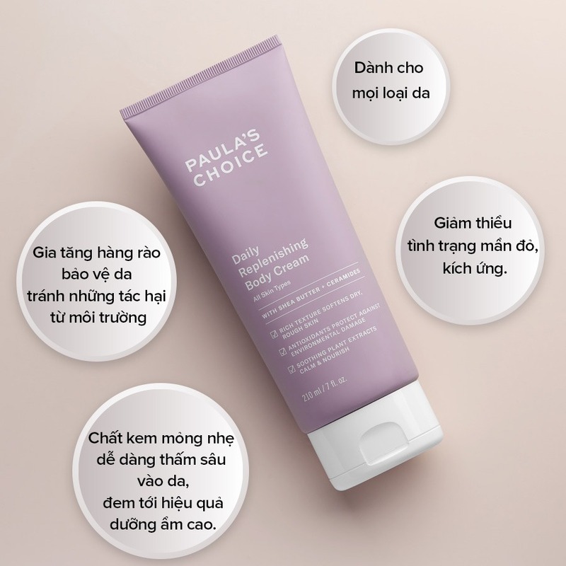 Kem Dưỡng Thể Paula's Choice Daily Replenishing Body Cream 210ml