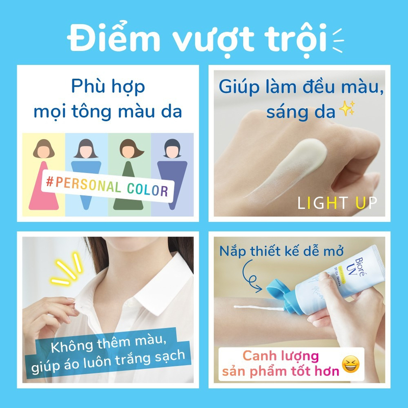 Kem Chống Nắng Bioré UV Aqua Rich Light Up Essence Sáng Rạng Rỡ 70g