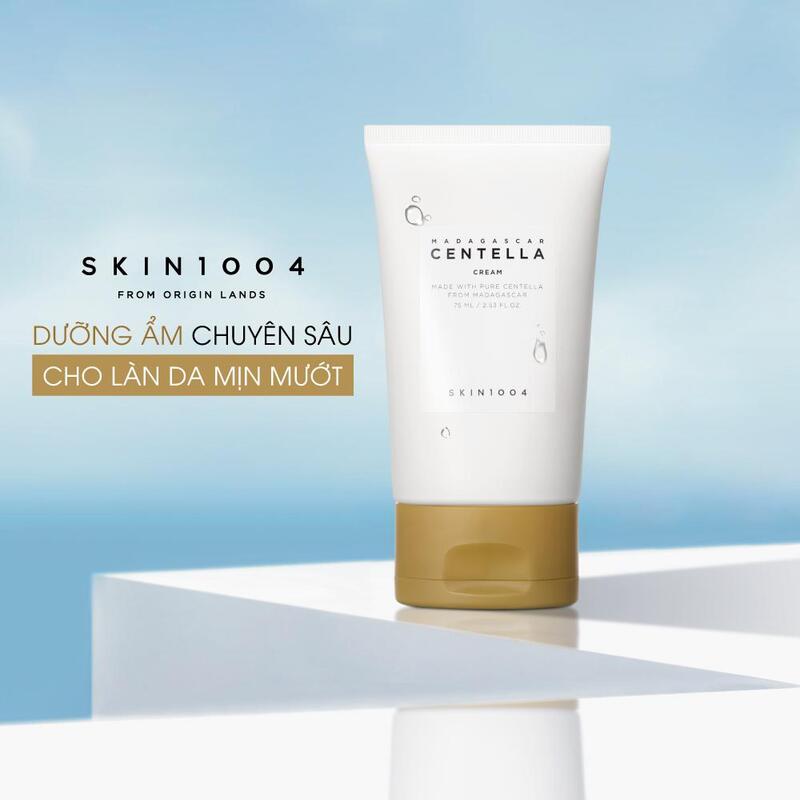 Kem Dưỡng Skin1004 Madagascar Centella Asiatica Cream Chiết Xuất Rau Má Cho Da Mụn & Nhạy Cảm 75ml